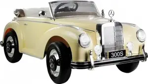 LEAN Sport Mercedes 300S Battery-Powered Ride-On Car Beige