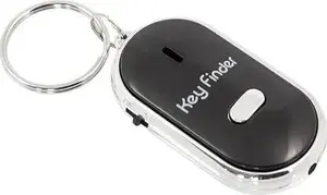 Home Appliances AG411A Key Finder Whistle Activated Keychain Black