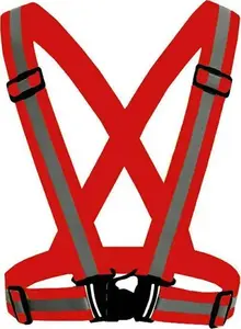 Aptel AG590D Adjustable Reflective Elastic Harness Red