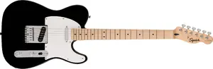 Fender Squier Sonic Telecaster Elektriskā ģitāra Ciets 6 stīgas Melns, Balts