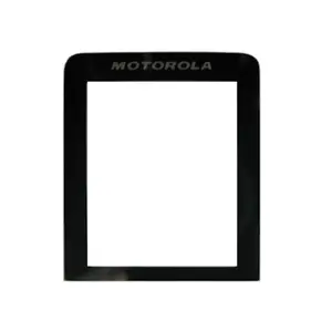 Aizsargmaciņš ar displeja stiklu Motorola L6 SLVR Black tālrunim