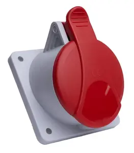 ETI Socket, White/Red