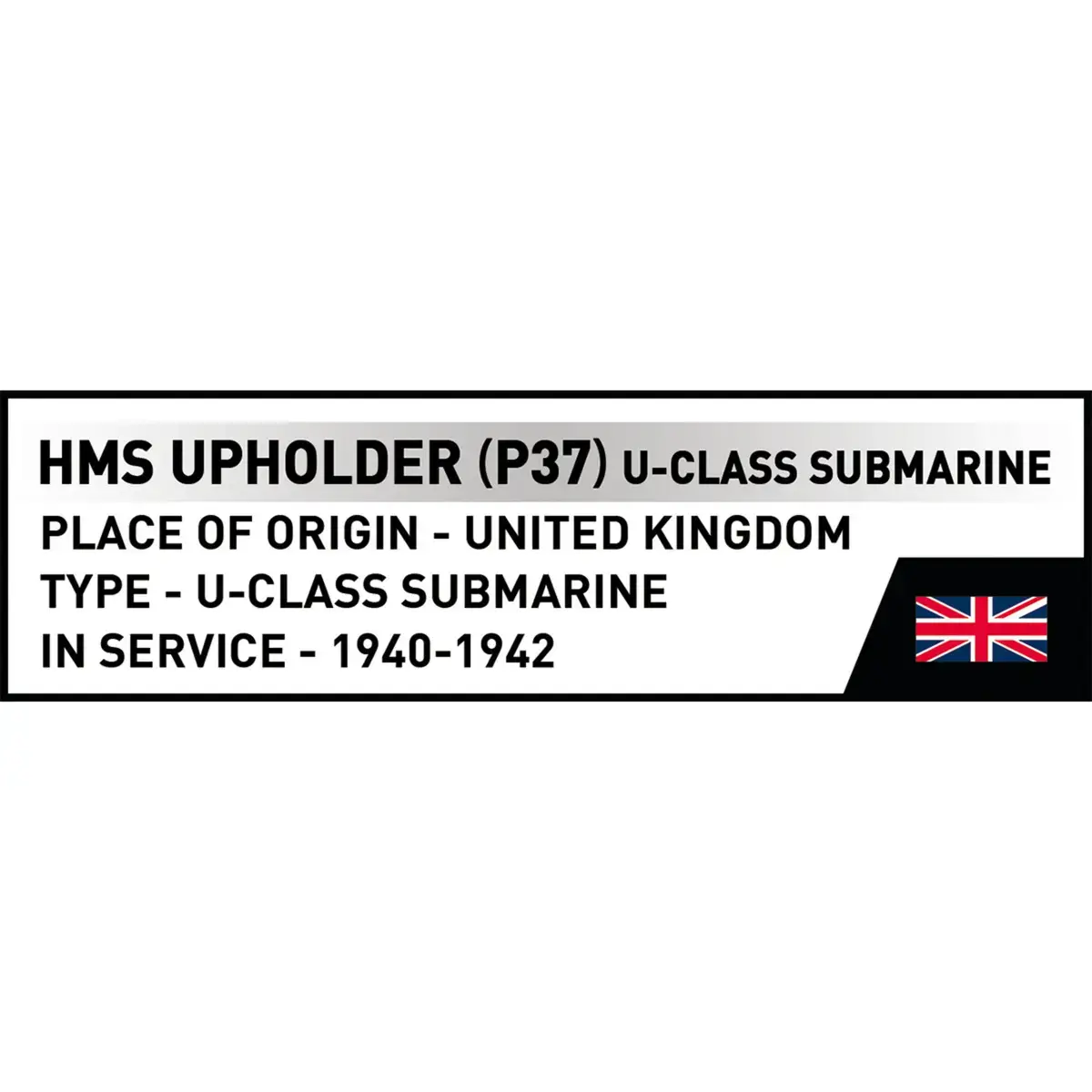 Конструктор Cobi HMS Upholder (P37) подводная лодка Photo 5