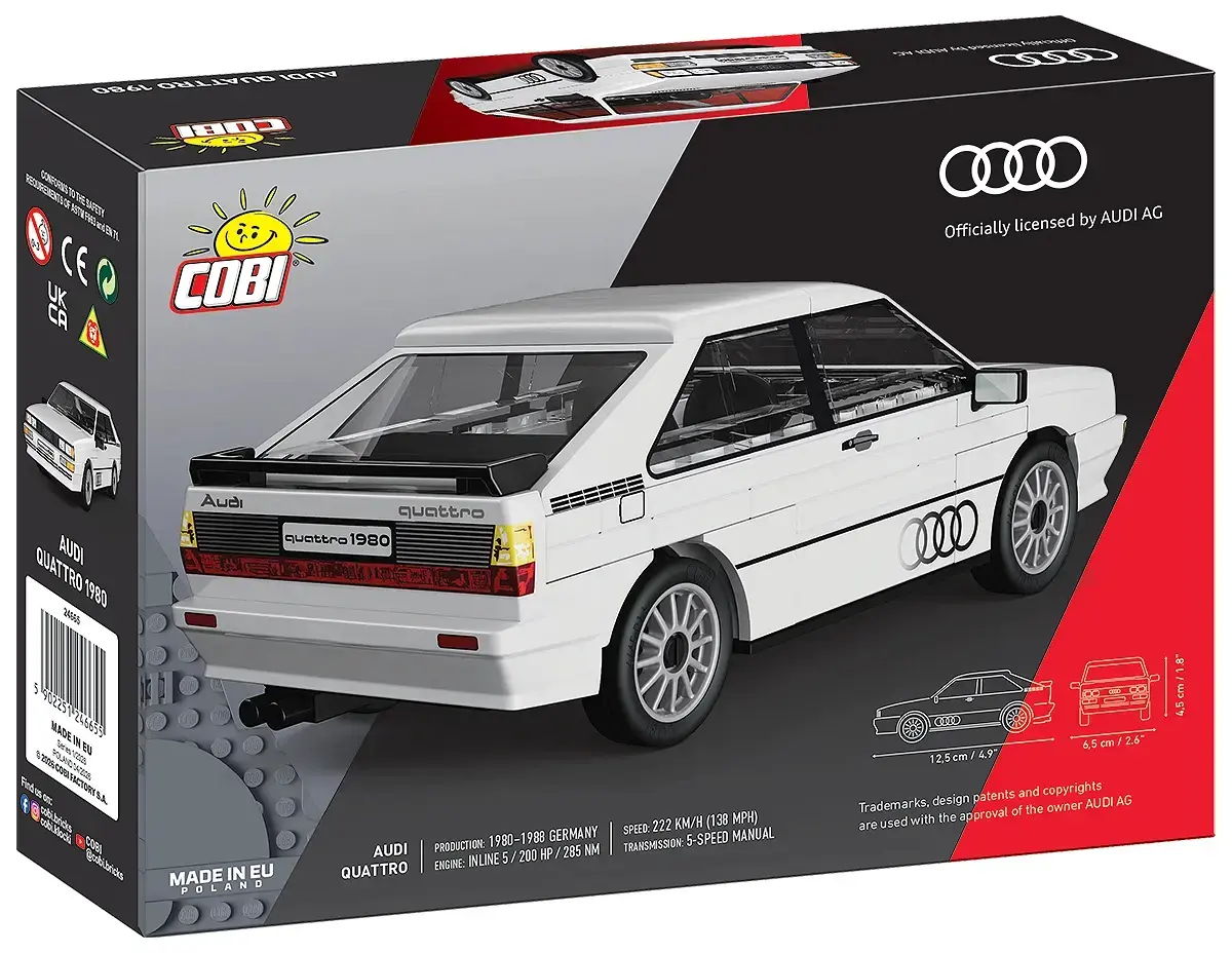 Cobi Audi Quattro 1980 konstruktors Photo 8