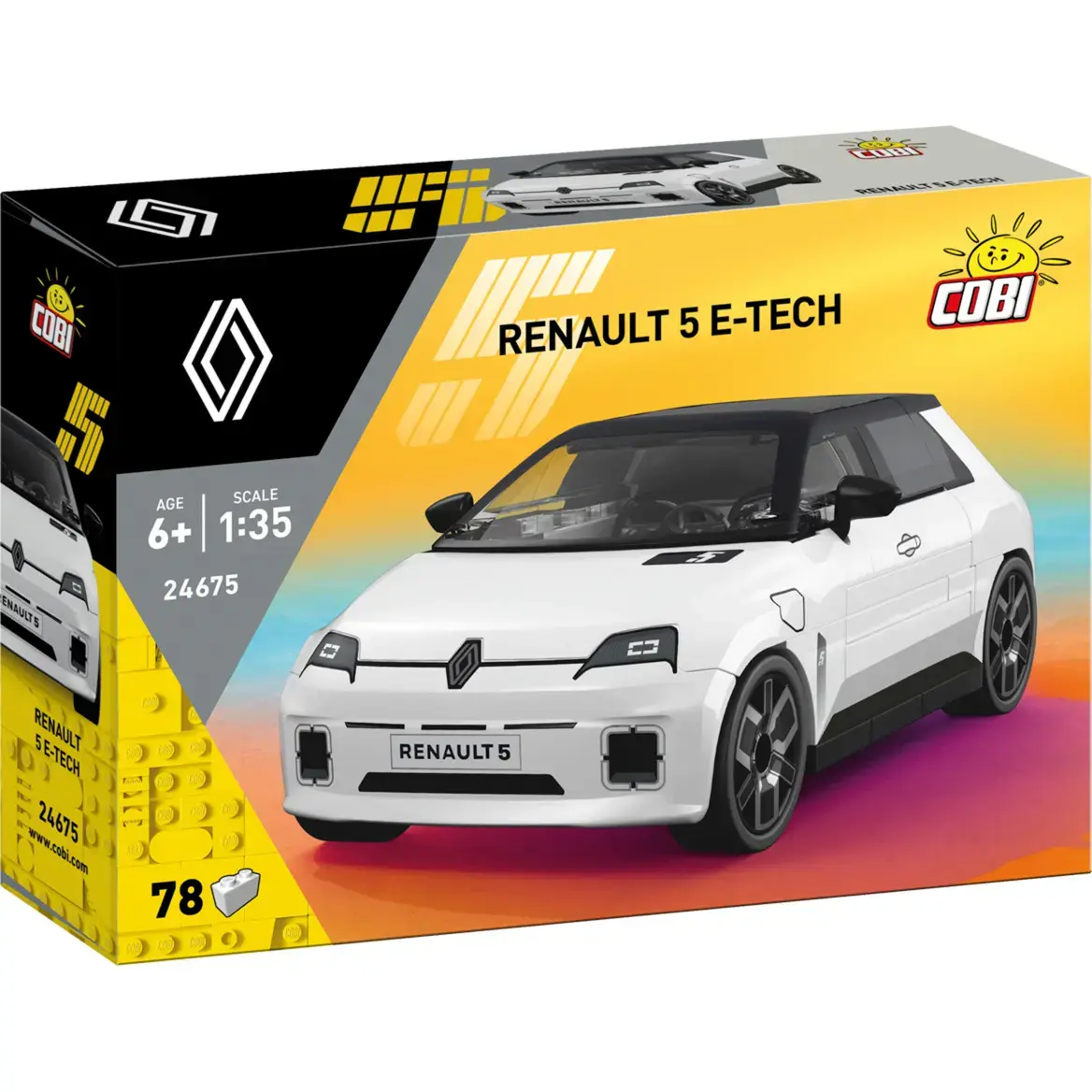 Конструктор Cobi Renault 5 E-Tech, масштаб 1:35 Photo 4