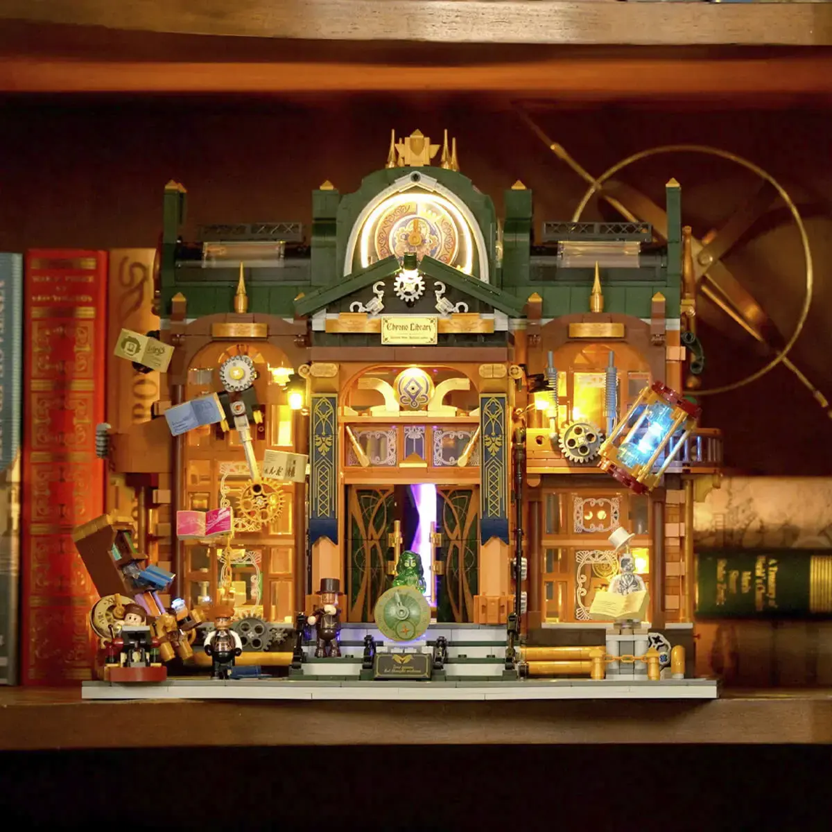 Конструктор Lumibricks Steampunk Time Rift Library Photo 5