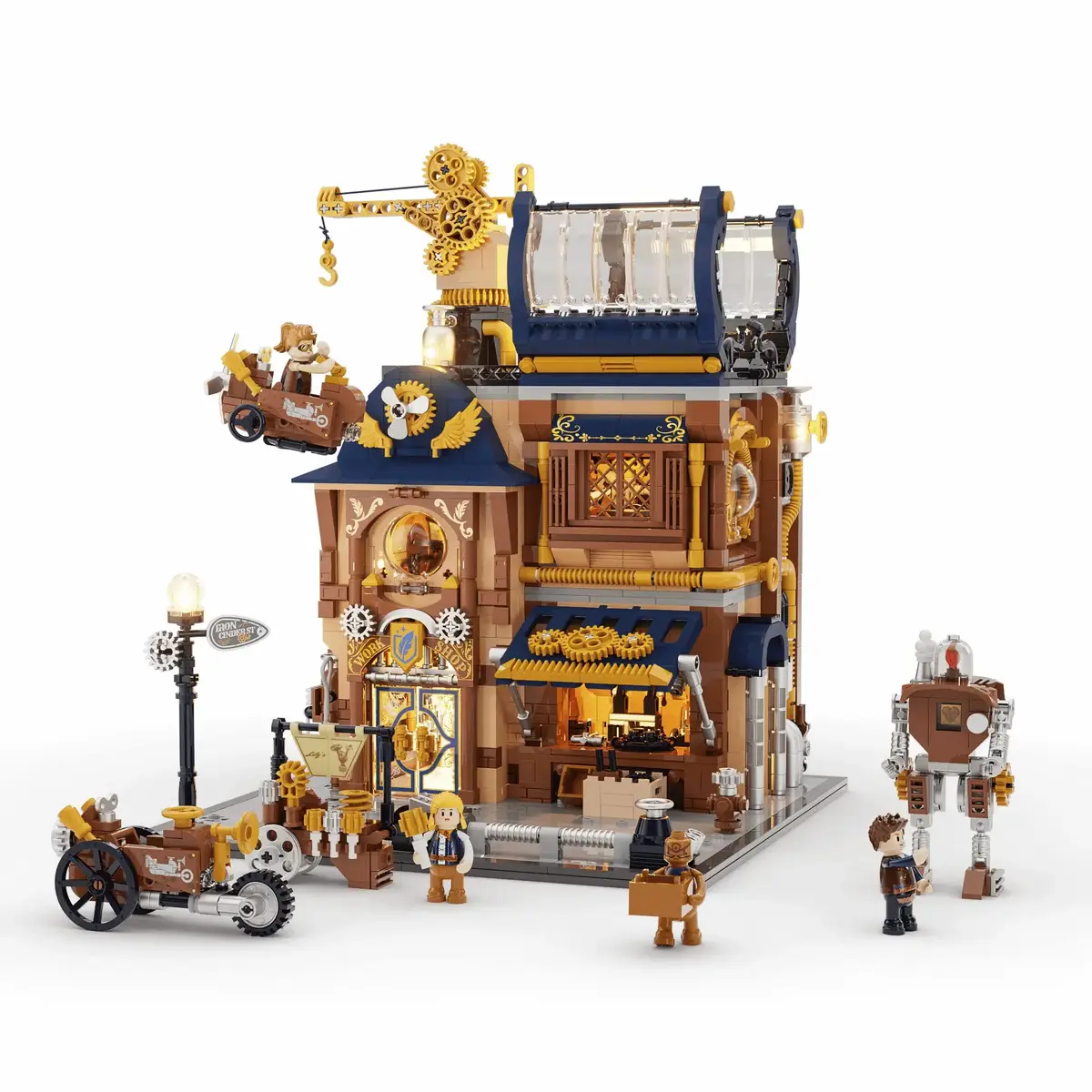 Конструктор Lumibricks L11015 Steampunk Mechanical Workshop Photo 2