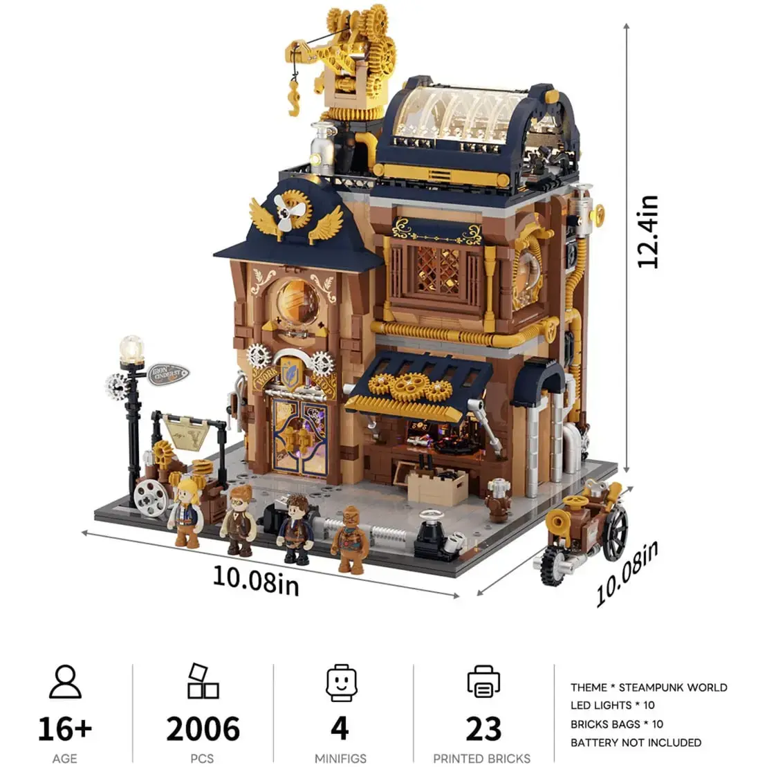 Конструктор Lumibricks L11015 Steampunk Mechanical Workshop Photo 5
