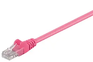 RB-LAN CAT 5e tīkla kabelis, U/UTP, RJ-45, 10 m, fuksīna krāsā