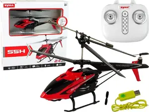LEANToys Syma S5H Remote Controlled Helicopter Red