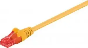 Goobay CAT 6 Patch Cable, U/UTP, Yellow, 25 m