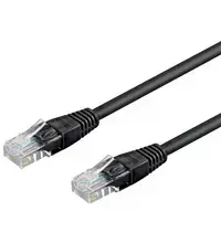Goobay 25m CAT 5-2500 UTP сетевой кабель Черный Cat5e
