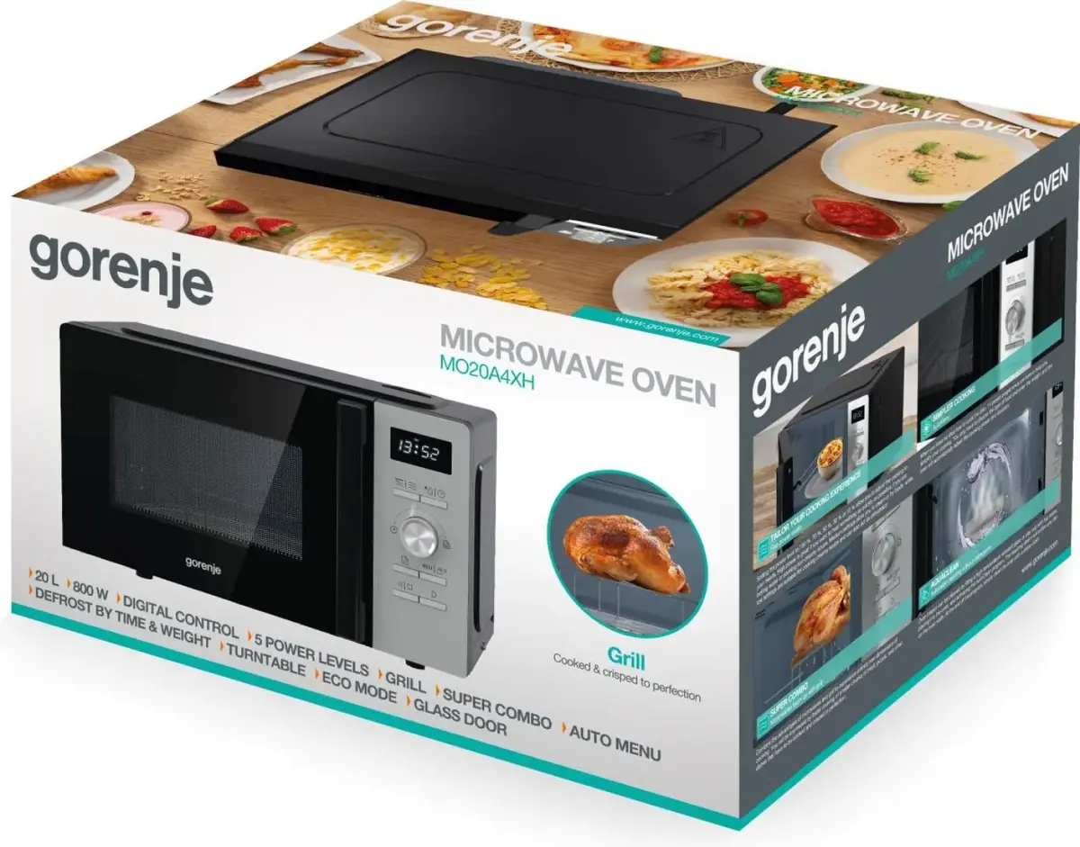 Gorenje MO20A4XH kombinētā mikroviļņu krāsns Photo 9
