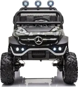 LEAN Sport Unimog S Electric Ride-on Car for Kids, Camouflage Painted Finish