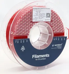 Gembird High Speed PETG 3D Printer Filament, 1.75 mm, 1 kg, Red