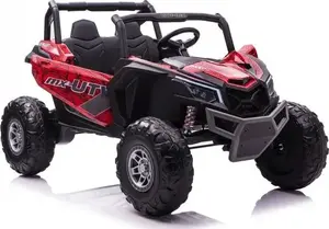 Lean Cars Buggy UTV-MX Spider Electric Ride-on Car for Kids, Red Lacquered Finish, MP4 Player