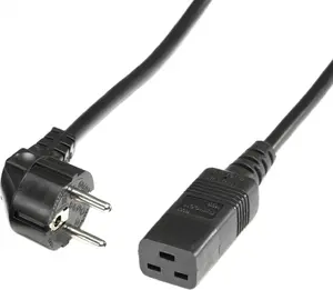 Bachmann Power Cable IEC320-C19 16A 250V 0.5m Black