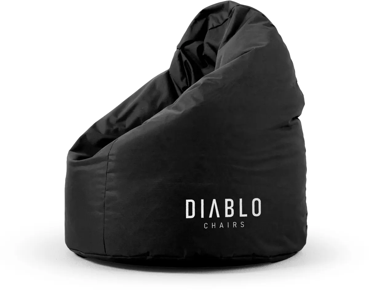Diablo Chairs bērnu pufs, melns, 5904405579770