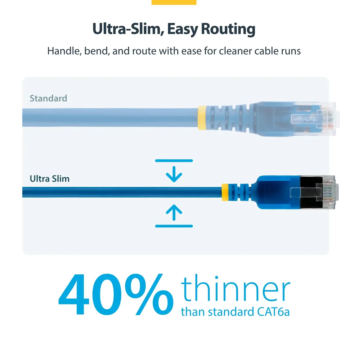 StarTech 3m Cat6a Ультратонкий Ethernet кабель Синий Photo 6