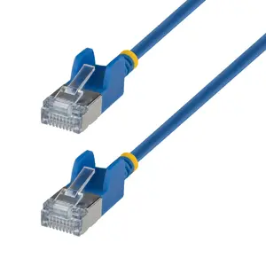 StarTech.com Сетевой кабель Cat6a N6APATSTP34BLS80CM 0.8м Синий Ультратонкий FTP Чистая медь 34AWG RJ45 Патч-корд