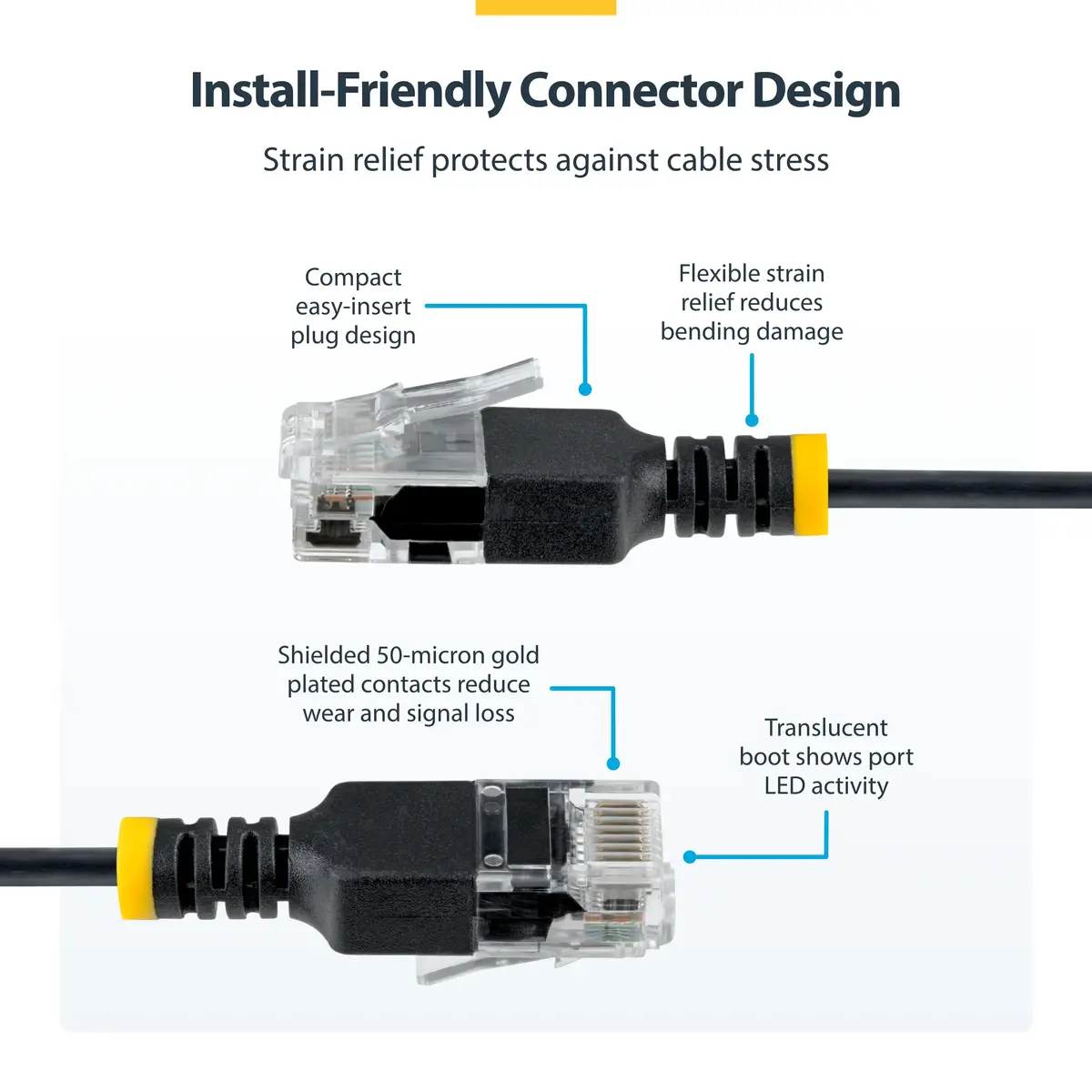 StarTech 1м ультратонкий кабель Ethernet Cat6A N6APATUTP34BKS1M Photo 7