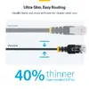 StarTech ультратонкий кабель Cat6A Ethernet 0.5м черный Photo 6