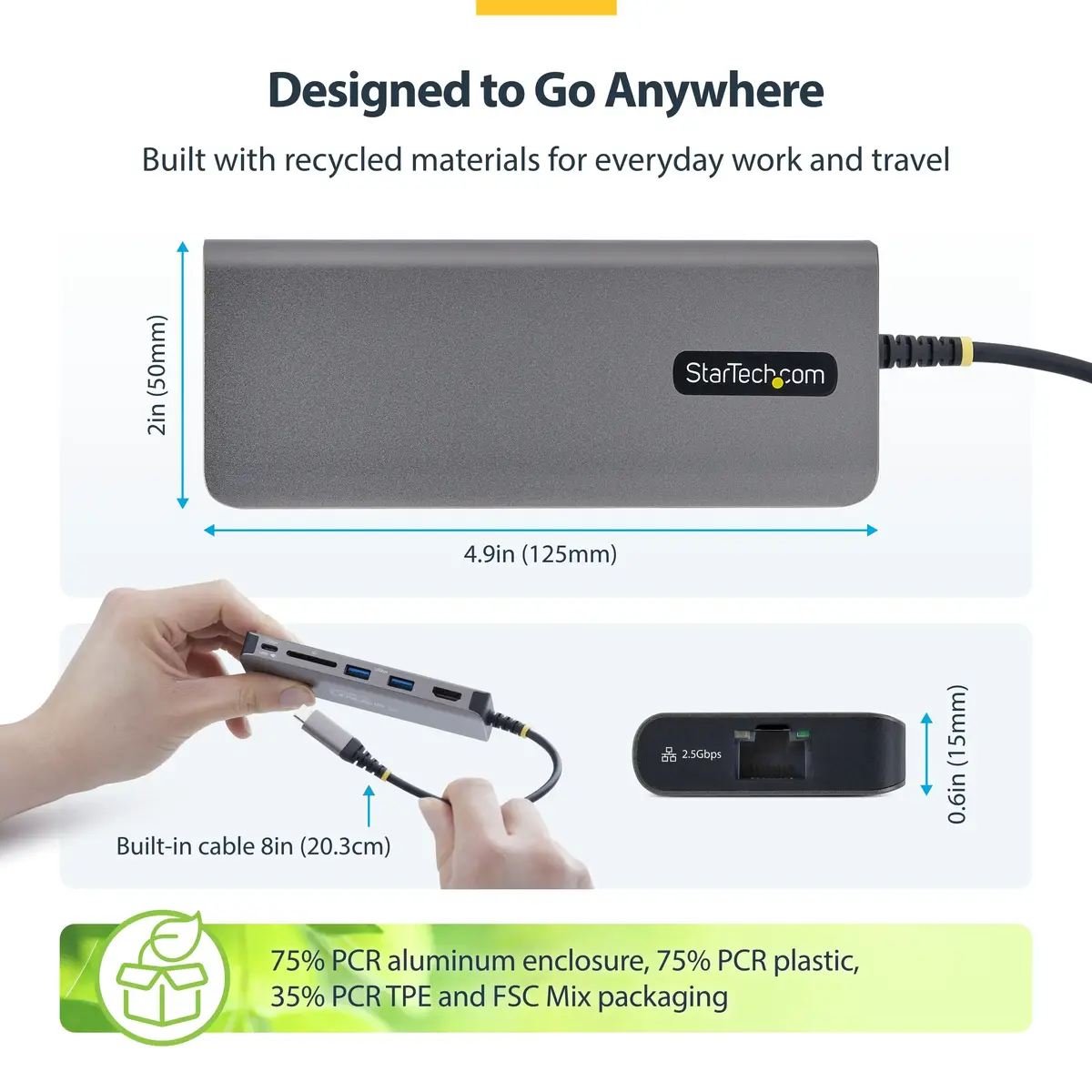 StarTech USB-C uz HDMI daudzportu adapteris 177B-USBC-MULTIPORT Photo 7