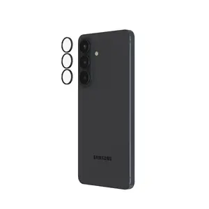 Защита для объектива камеры Zagg InvisibleShield Hoops для Samsung Galaxy S26+, закаленное стекло, черный, 3 шт.