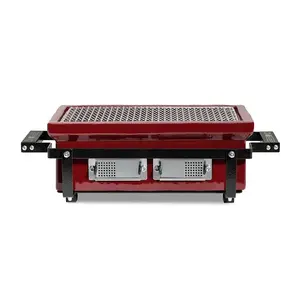 Kamado Bono HIBACHI EVO SQUARE grils, 42 cm, sarkans