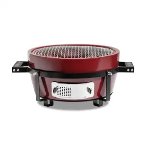 Kamado Bono Hibachi EVO ROUND ogļu grils, 54 cm, sarkans