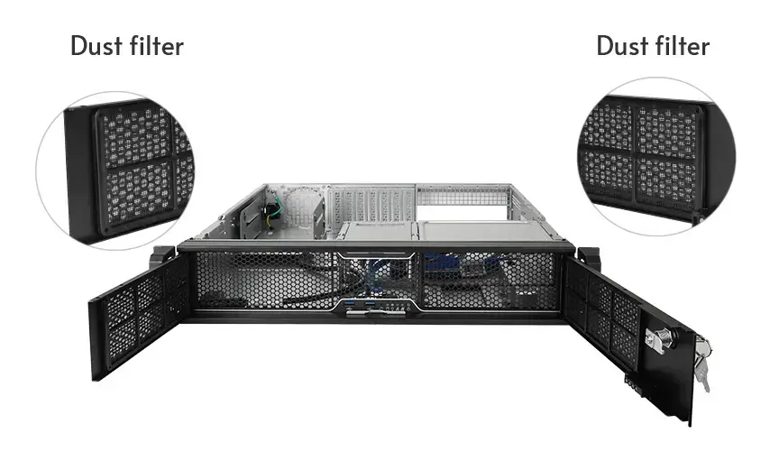 Chieftec UNC-209S-B-OP 2U Rack Server Chassis Photo 4
