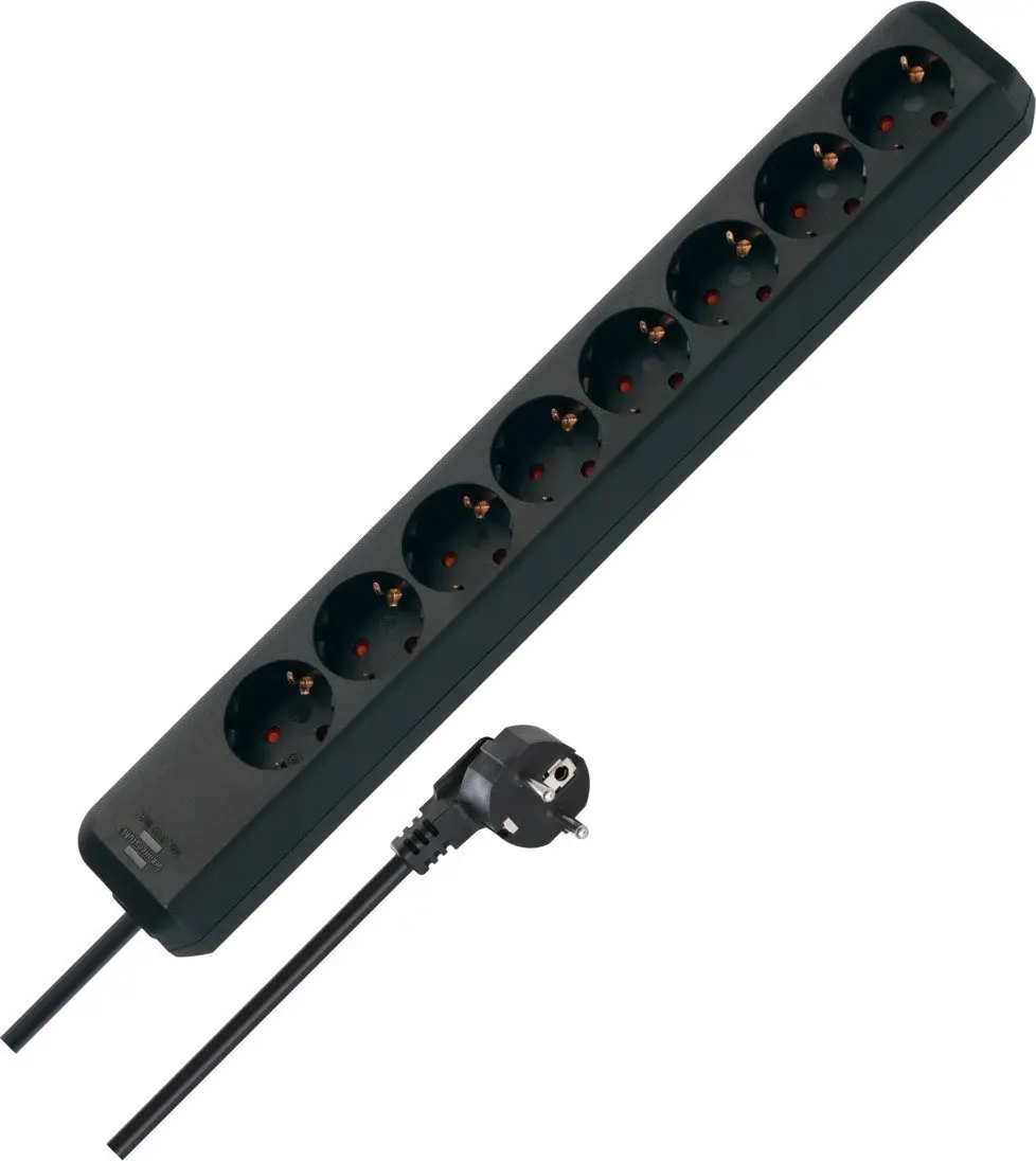 Brennenstuhl Eco-Line pagarinātājs ar 8 kontaktligzdām