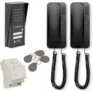CYFRAL COSMO 2 Intercom Door Station, Black Panel