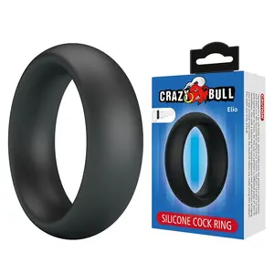 CRAZY BULL - ELIO SILICONE COCK RING BLACK