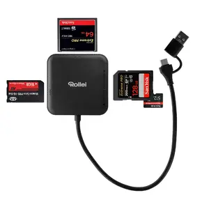 Rollei 25102 Memory Card Reader USB 3.0 Type-A and Type-C