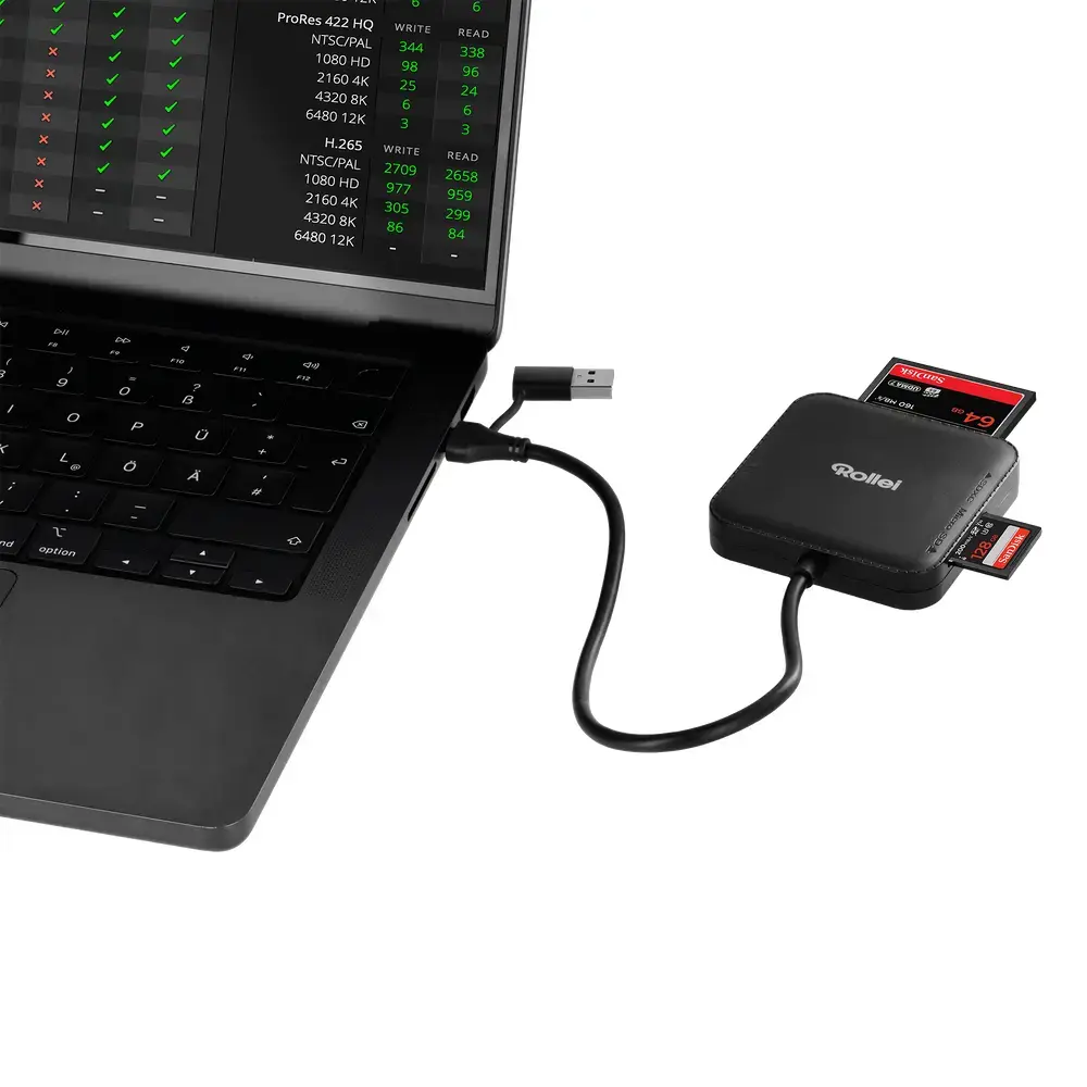 Rollei 25102 USB 3.0 Type-A/Type-C Card Reader Photo 3