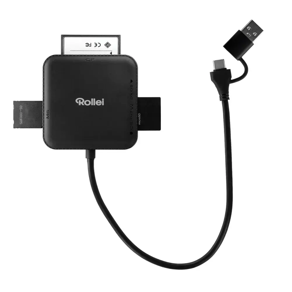 Rollei 25102 USB 3.0 Type-A/Type-C Card Reader Photo 5