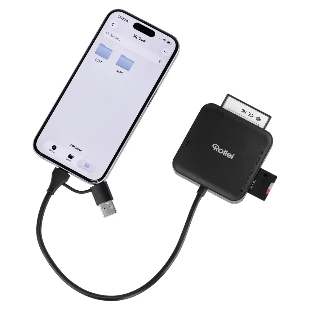 Rollei 25102 USB 3.0 Type-A/Type-C Card Reader Photo 8