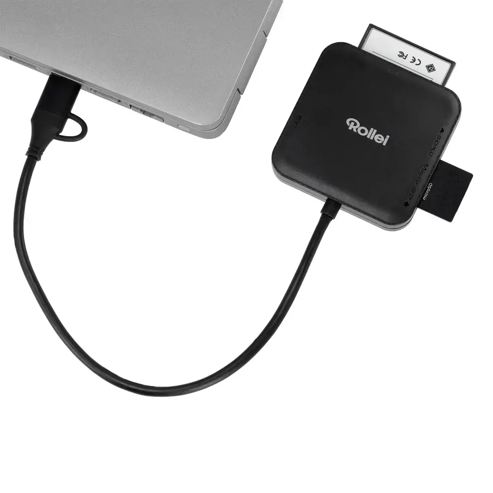 Rollei 25102 USB 3.0 Type-A/Type-C Card Reader Photo 9