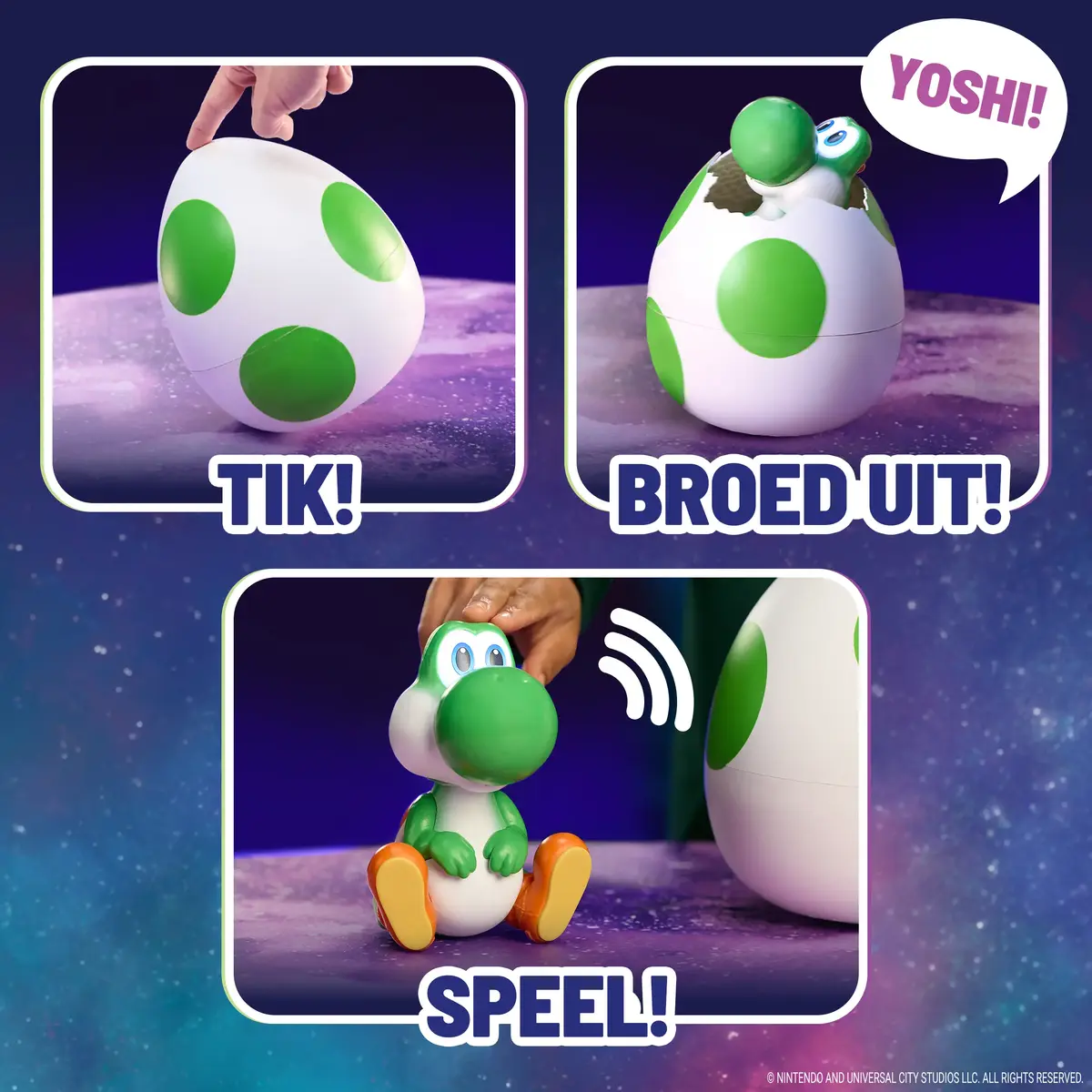 Интерактивная фигурка Spinmaster Super Mario Galaxy Hatchin’ Yoshi Photo 3