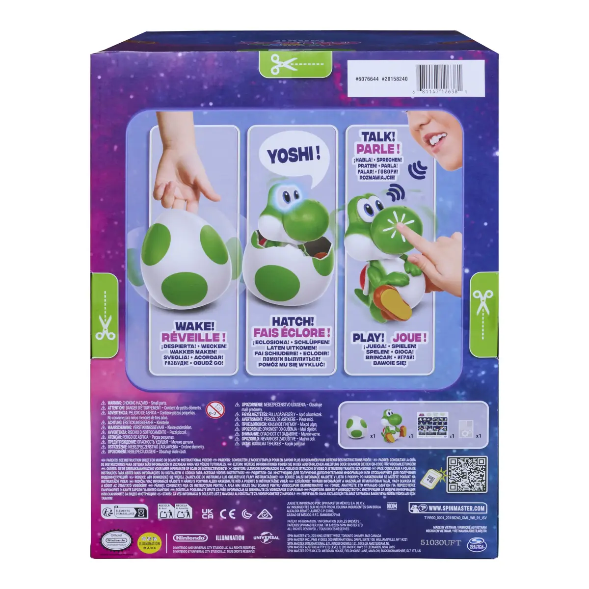 Интерактивная фигурка Spinmaster Super Mario Galaxy Hatchin’ Yoshi Photo 6