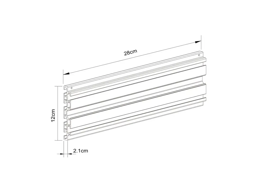Multibrackets M Pro Series Single Screen Rail 28cm Photo 2
