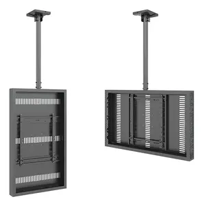 Multibrackets M Pro Series Ceiling Enclosure for 46 Inch High Brightness Displays Black Steel Landscape and Portrait
