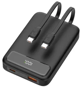 Deltaco PB-CC100 Power Bank 10000 mAh Lithium Polymer with Dual USB-C Ports 20W