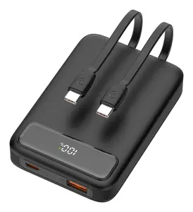 Deltaco PB-CC100 power bank Lithium Polymer (LiPo) 10000 mAh Black