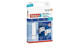 Tesa Powerstrips Adhesive Strips 77761, 6 Pieces, 3 kg Capacity