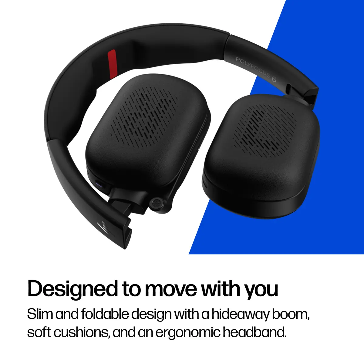 HP Poly Focus 625 Fold Stereo Bluetooth Headset Photo 4