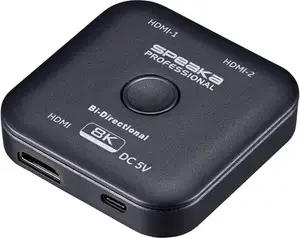 SpeaKa Professional SP-11990132 2 Port HDMI-Switch UHD 8K @ 60 Hz bidirektional verwendbar 7680 x 4320 Pixel (SP-11990132)