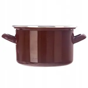 Lumarko BROWN Enamelled Pot 18 cm, 2 L