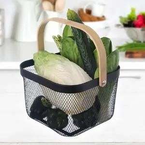 ORION RADKA Metal Storage Basket Black